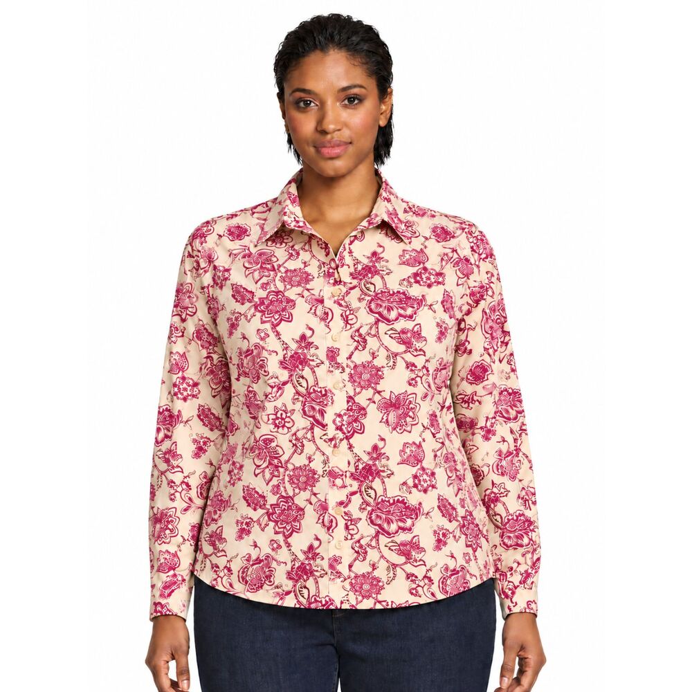Lands End No Iron Supima Cotton Shirt Size 16 Long Sleeve NWOT
